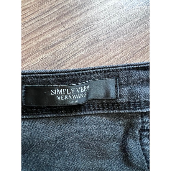 Simply Vera Women's Black Skinny‎ Jeans 8 - Picture 6 of 6